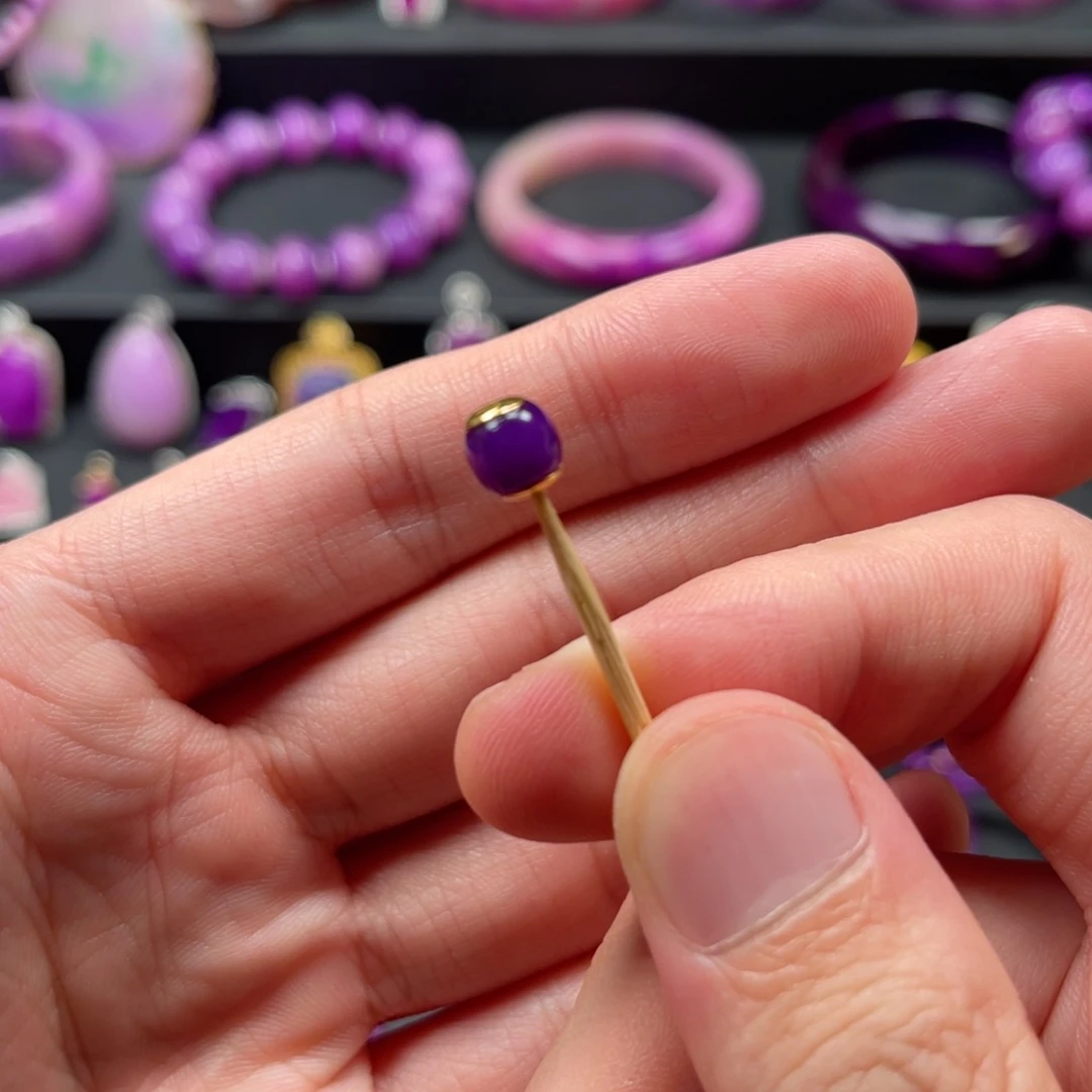 18K金镶嵌苏纪石（舒俱来）配件