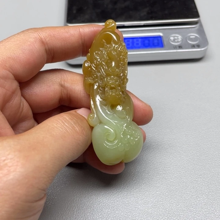 和田玉吊坠(不含链)未镶嵌冷*吹