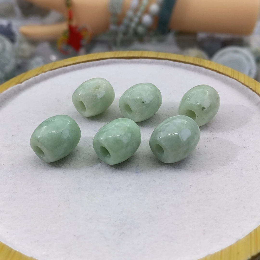 散珠翡翠天然缅甸翡翠A货 微瑕