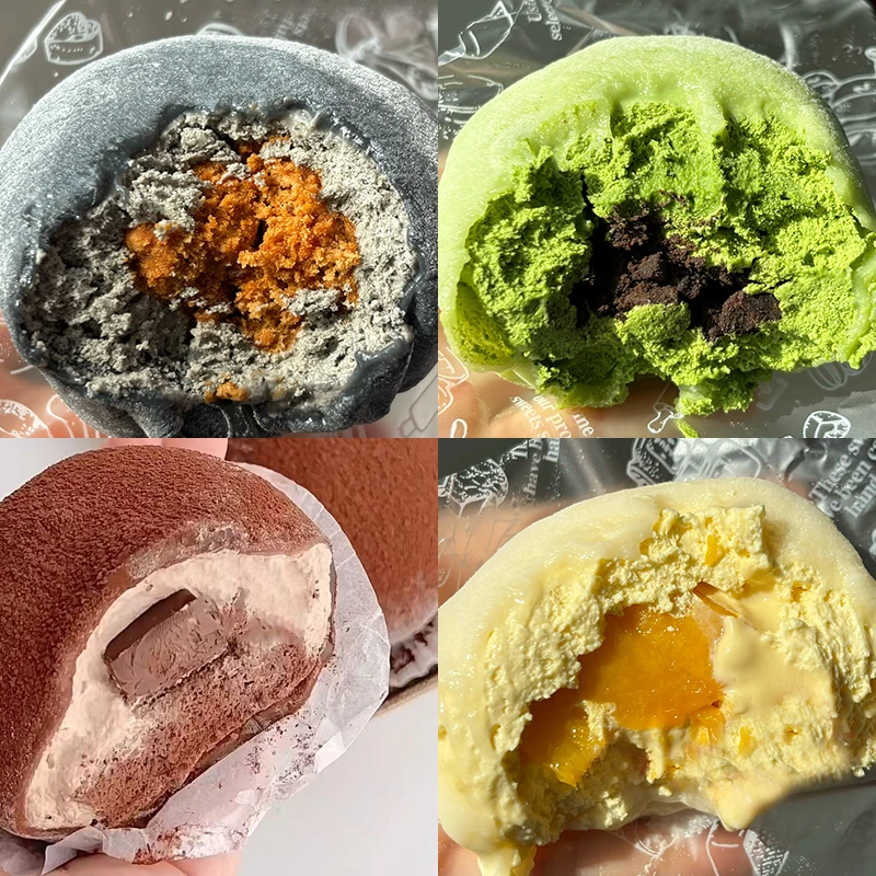 【卖完下架】雪媚娘爆浆奶油大福多口味巧克力开心果蓝莓芒果黑芝麻