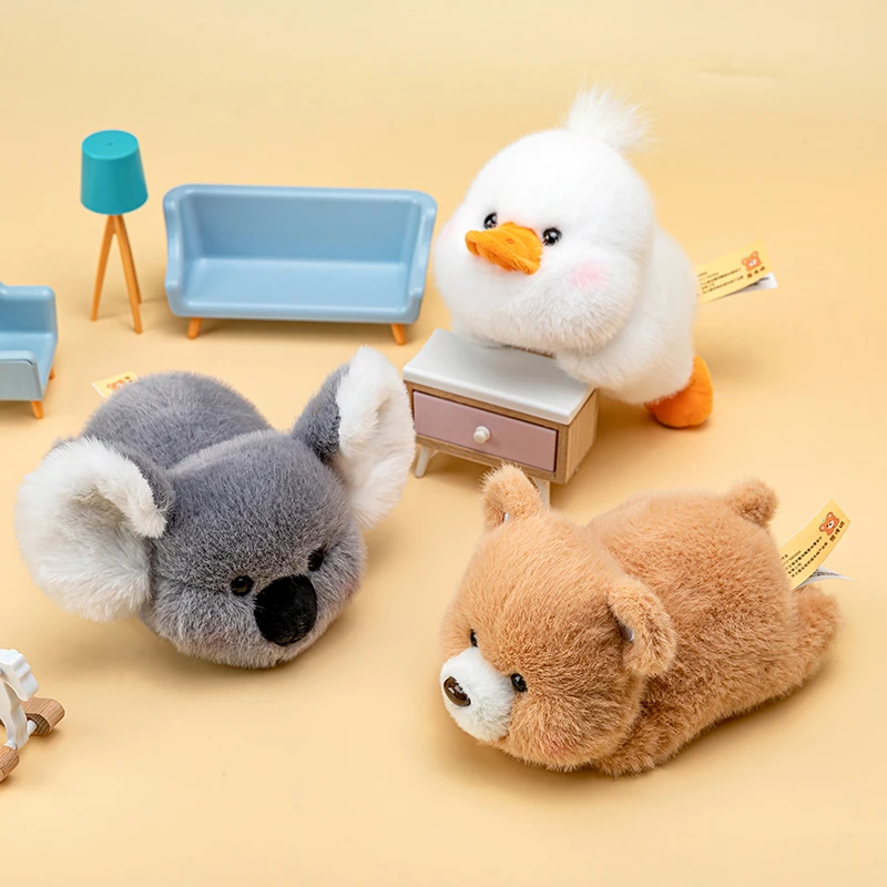 熊传说嘟嘟脸系列考拉小鸭棕熊趴趴掌中宝毛绒公仔桌伴礼物