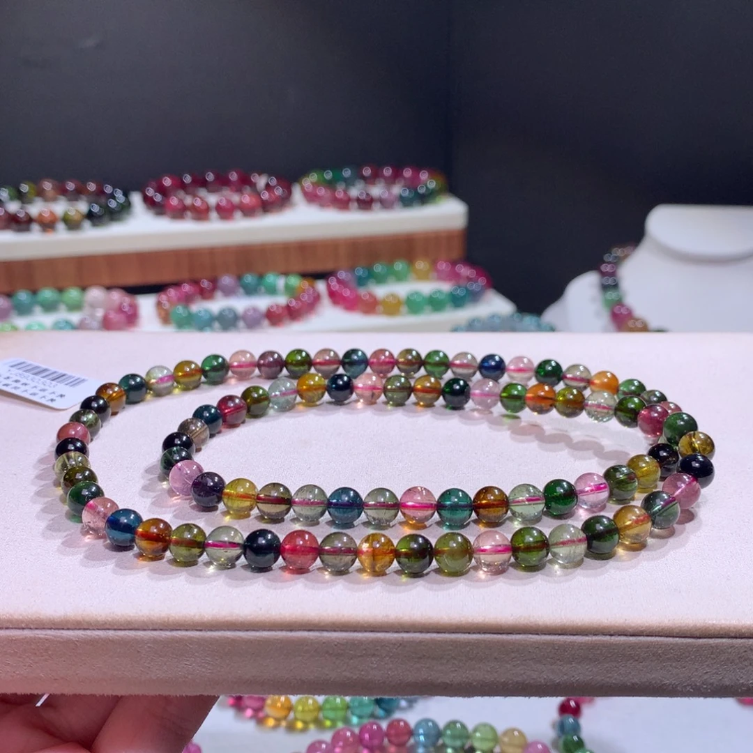 碧玺未镶嵌手链碧玺