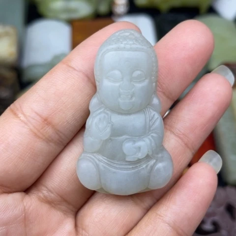 蛇纹石玉未镶嵌颈饰27