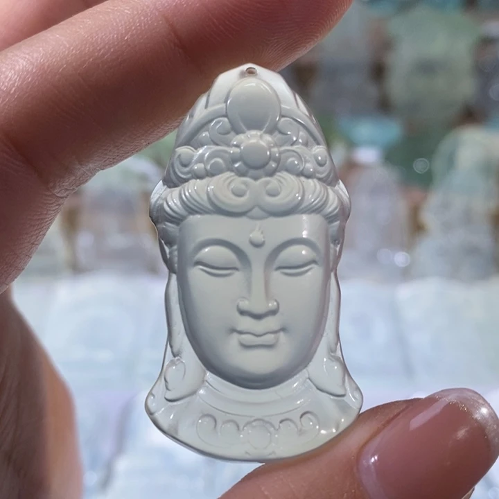 岫玉未镶嵌吊坠吊坠