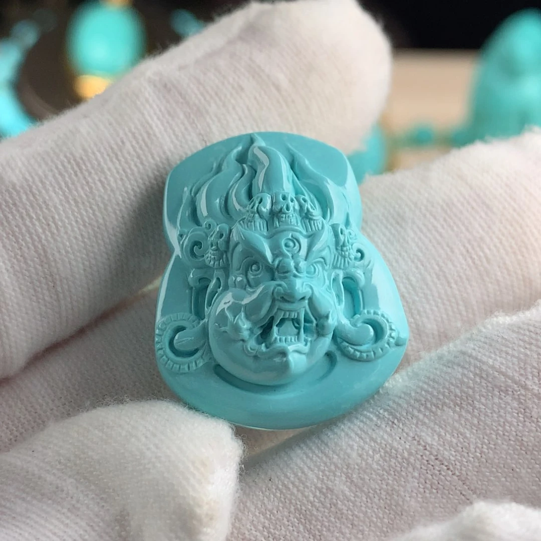 绿松石大黑天未镶嵌