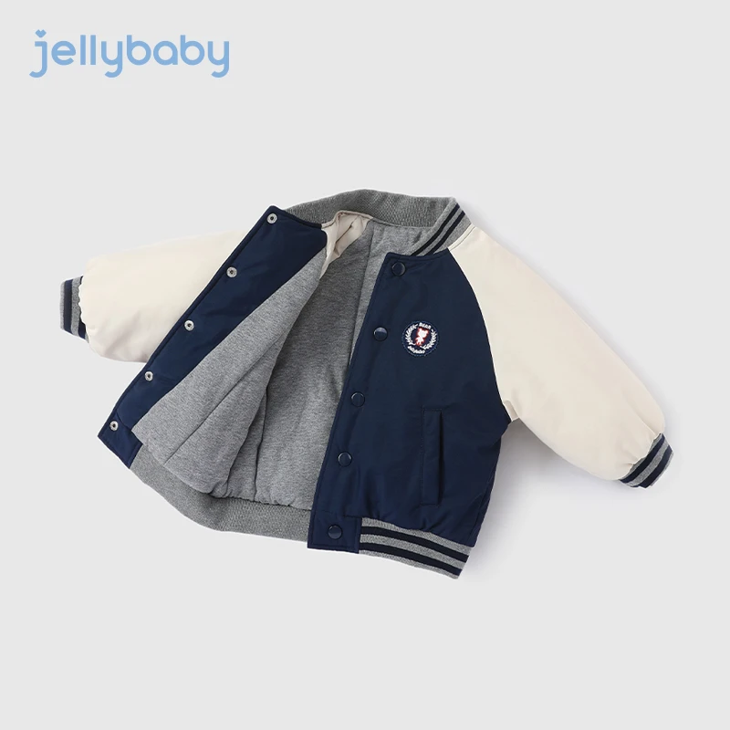 杰里贝比儿童棉服冬装男童球服秋冬棉袄加厚棉衣冬季 JAB14803G