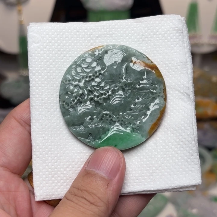 颈饰未镶嵌翡翠吊坠