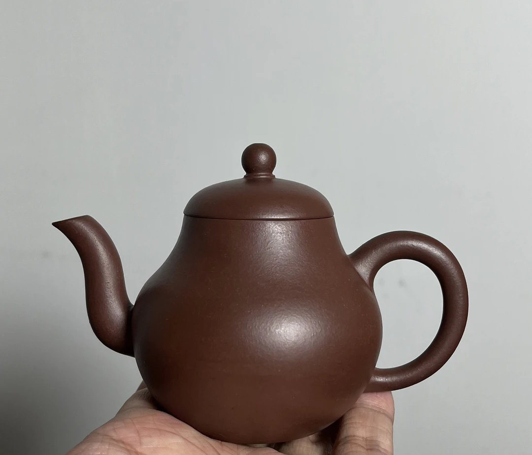 怡君陶｜原矿紫泥梨形壶全手工制130毫升紫砂壶纯手工茶具小容量
