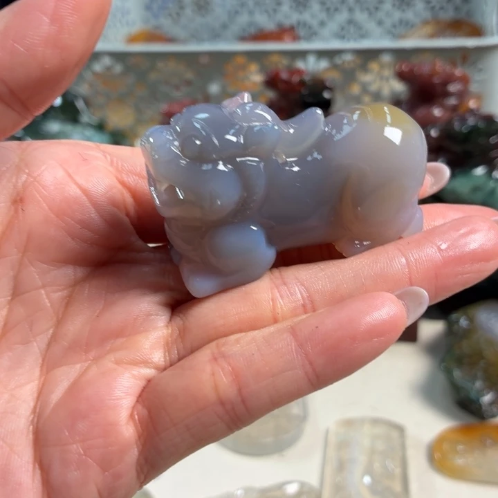 玛瑙/玉髓未镶嵌吊坠(不含链)
