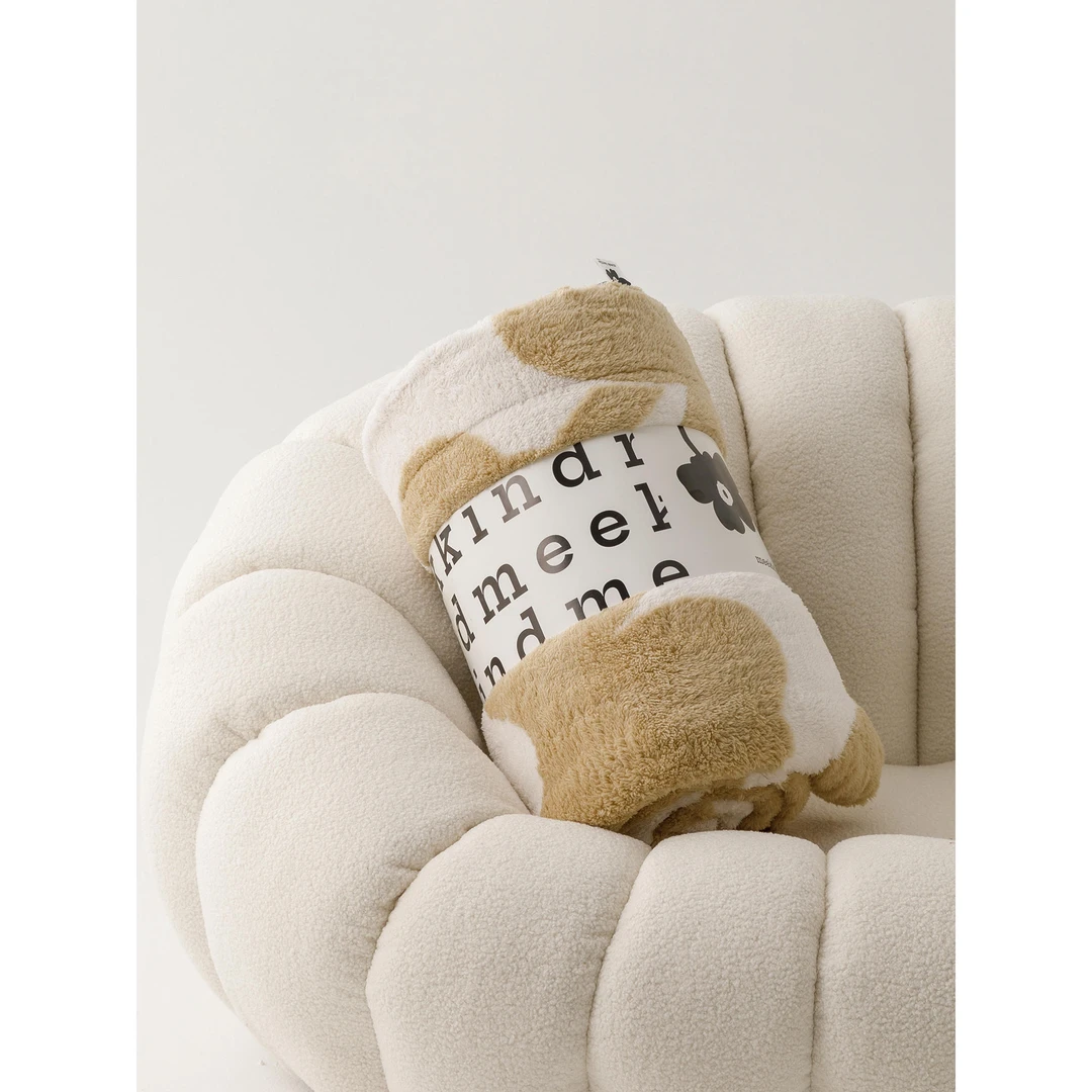 （清仓）锦芙加厚双层提花毛毯办公室盖毯