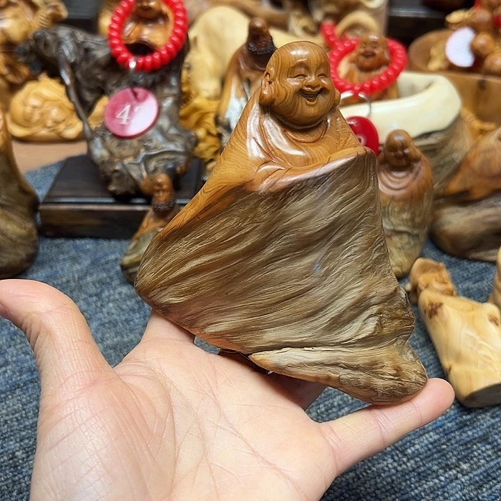 柏木太行崖柏手把摆件