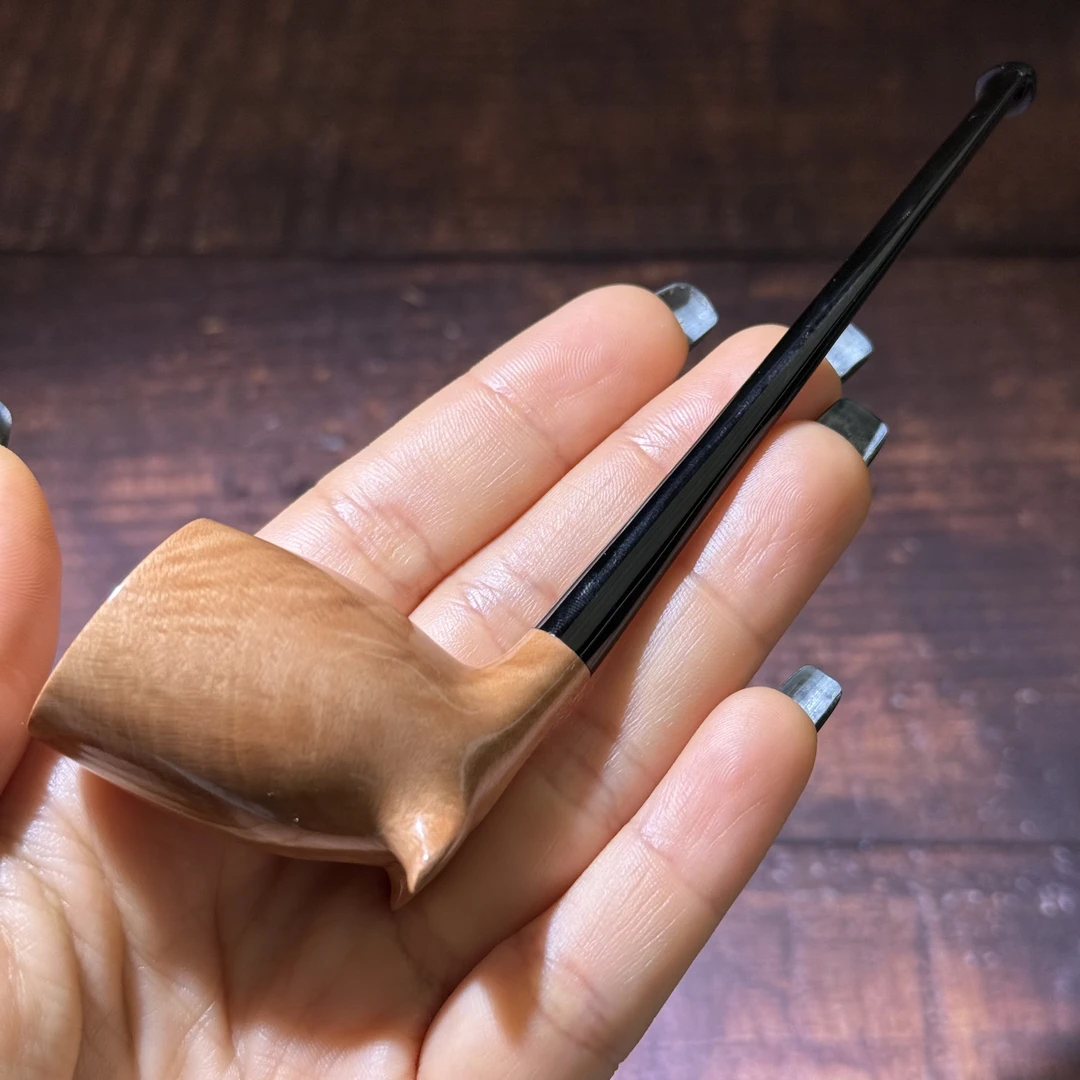 企鹅斗型进口石楠木手工烟斗