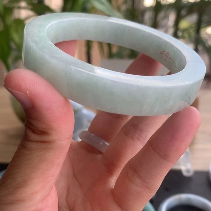 定制翡翠未镶嵌手镯59-60