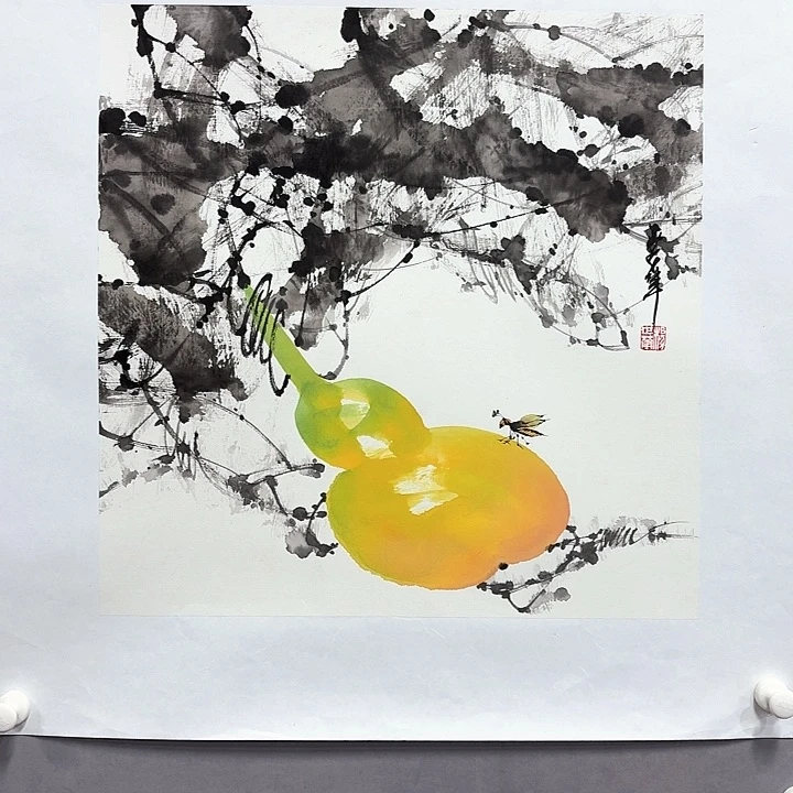 国画亲笔手绘放心去藏