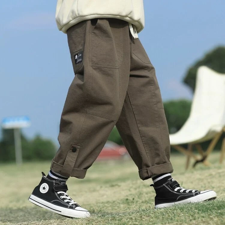 巴拉巴拉男孩女孩儿童休闲裤男童裤子工装裤春春季2025新款休闲中