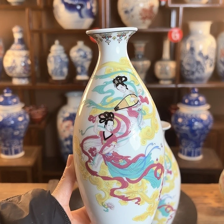 瓷片景德镇陶瓷赏瓶