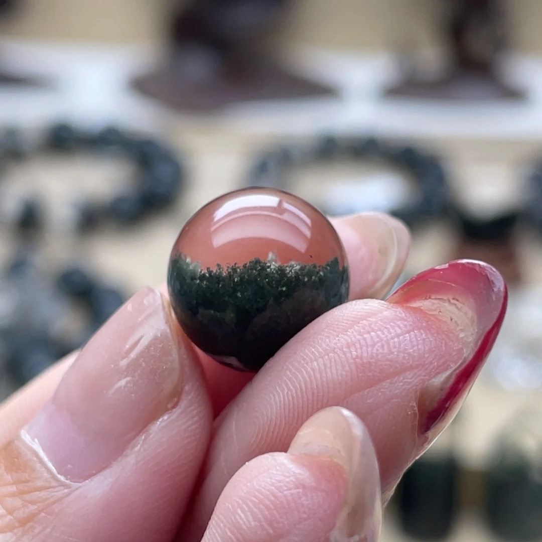 有***嘛颈饰水晶未镶嵌绿幽灵吊坠打孔不退换