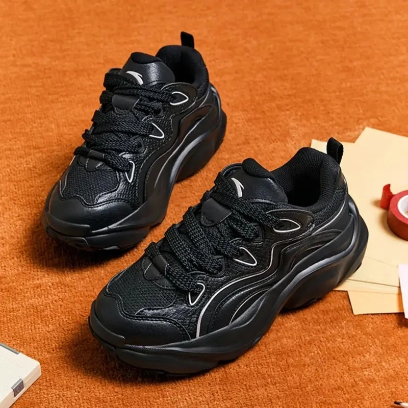 安踏萌爪鞋丨厚底增高老爹鞋女早春新款潮流休闲鞋122518880R-XF