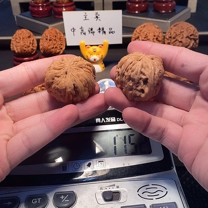 文玩核桃把件怪*怪门墩四棱