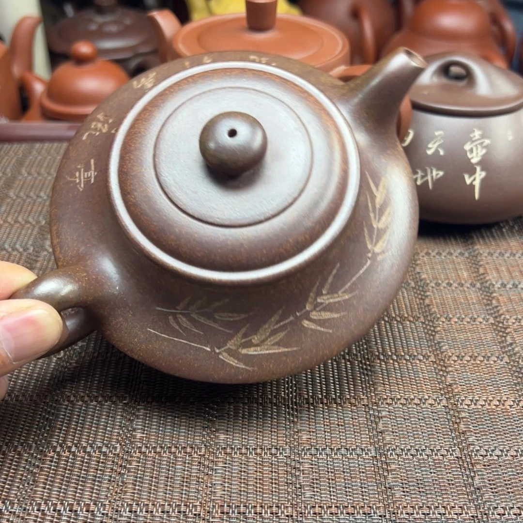 茶壶紫砂宜兴原矿紫砂壶350毫升容量