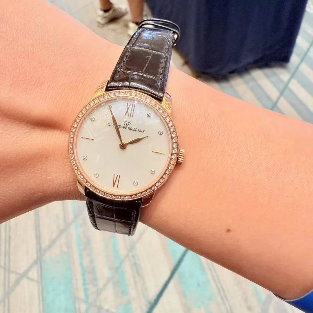 95新 Girard- Perregaux/芝柏表 自动机械,30mm,玫瑰金,250806019
