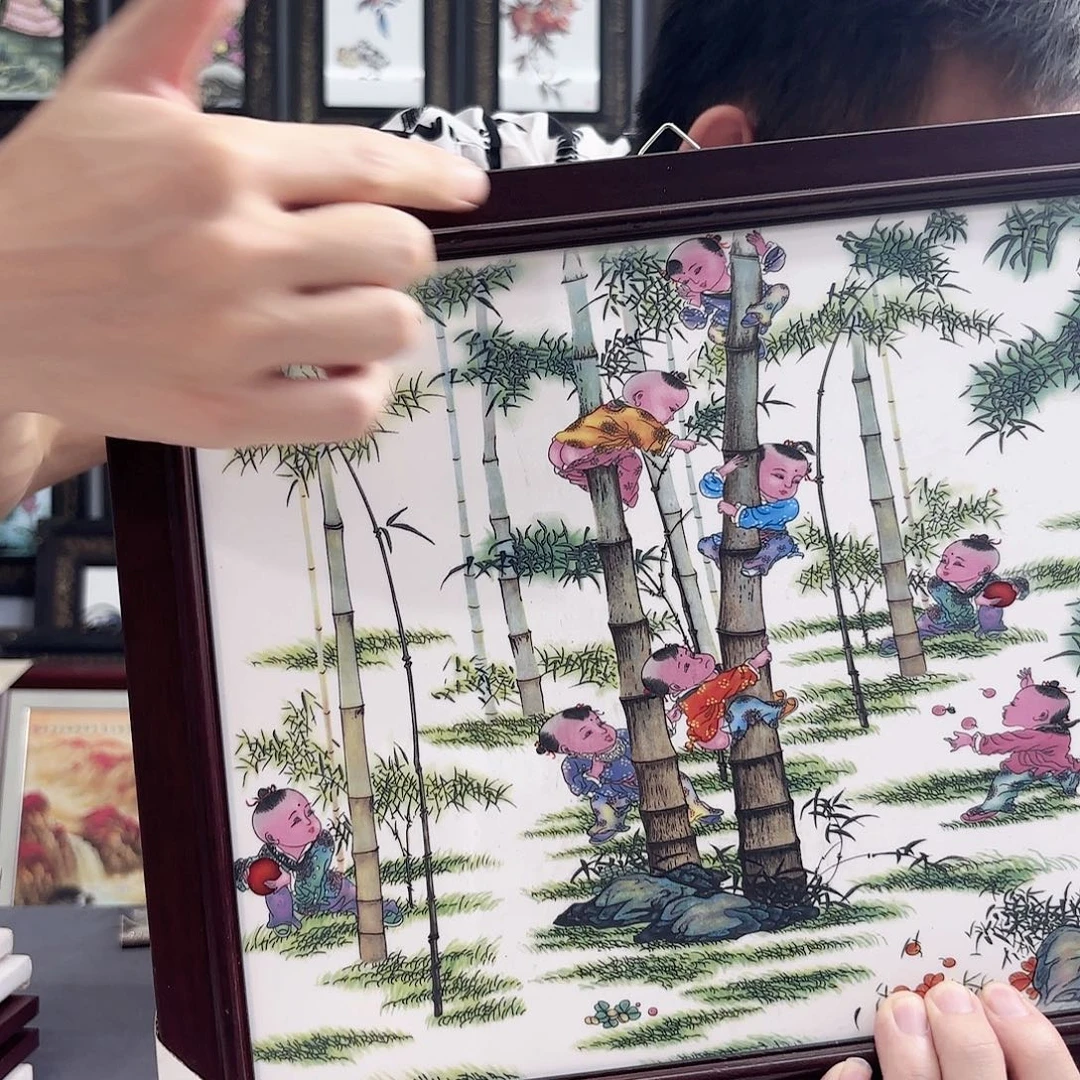 摆件景德镇陶瓷瓷板画