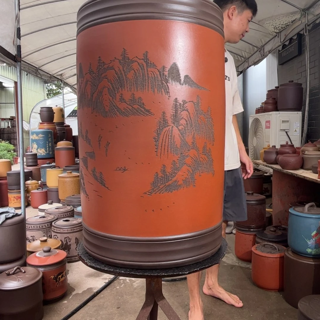 紫砂茶叶罐80 饼茶叶罐