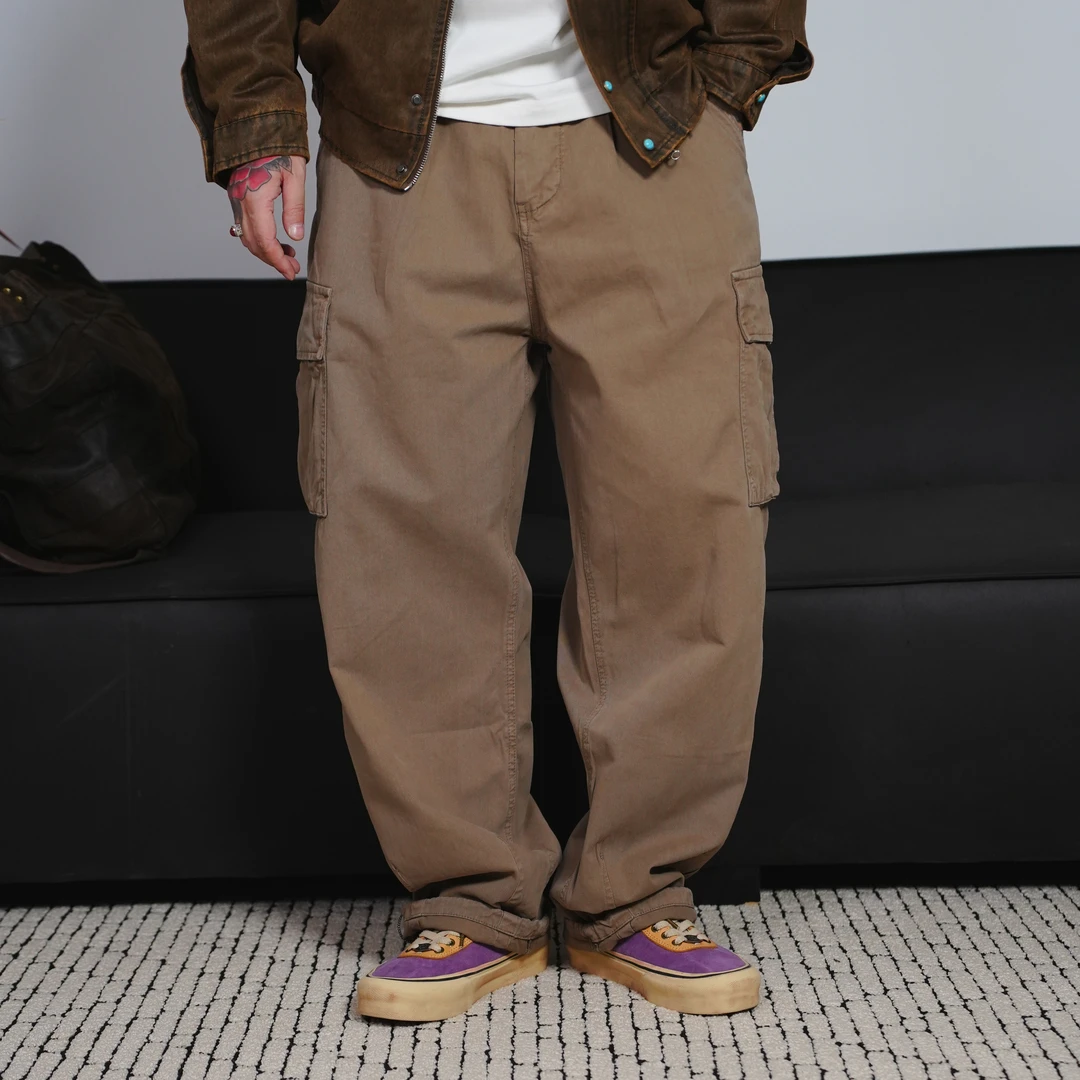 25FW秋季日潮复古工装裤户外休闲宽松日系休闲裤百搭水洗长裤
