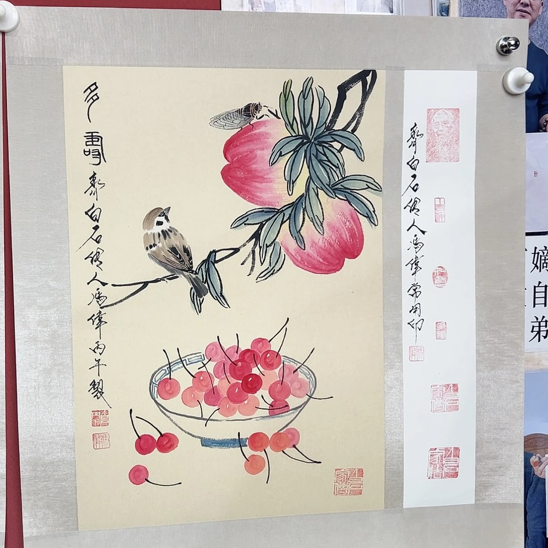 国画冯伟老师亲笔手绘国画作品慧