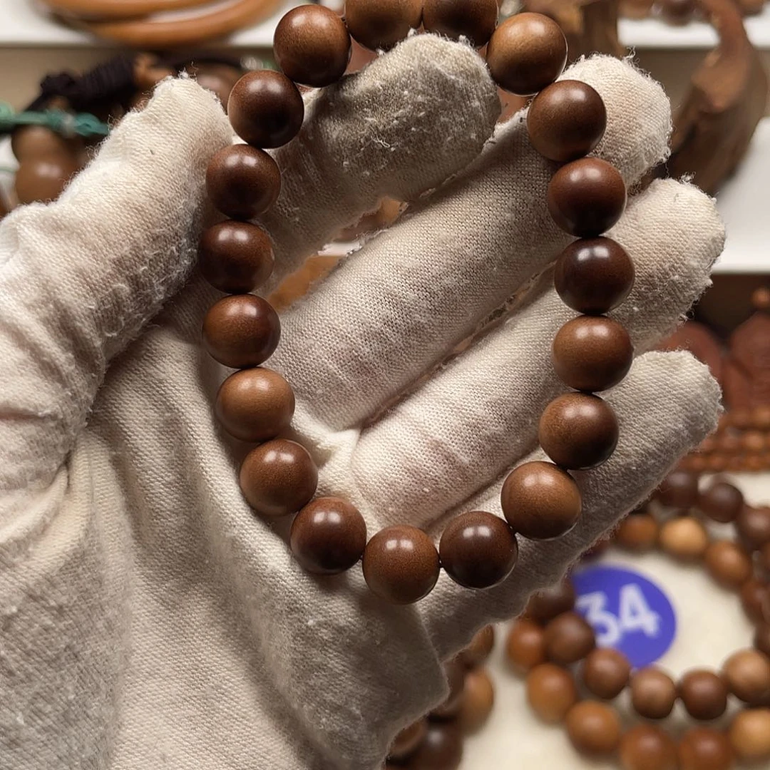 檀香木手串/手链老山檀香1.0横纹黑肉