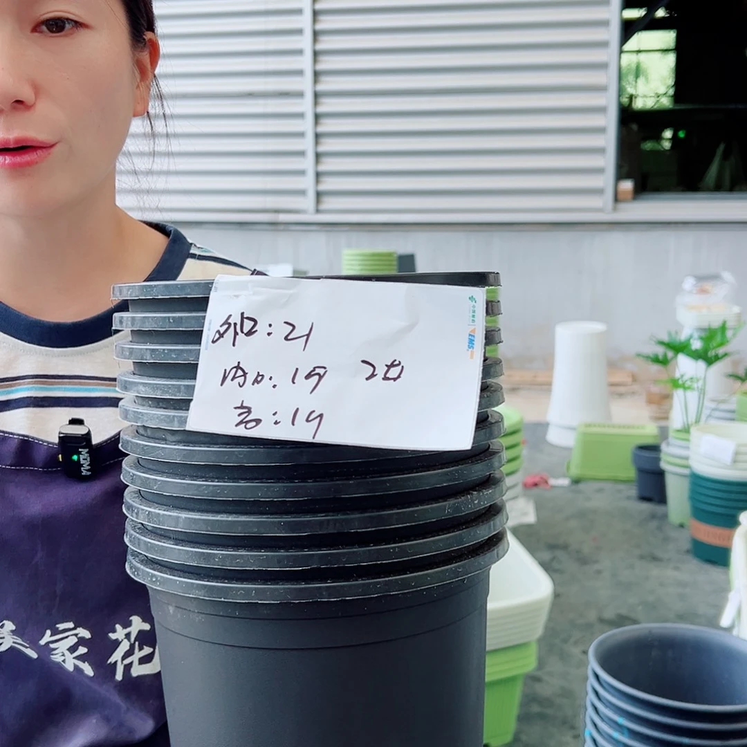 瑕疵加仑盆2#黑色10个无托
