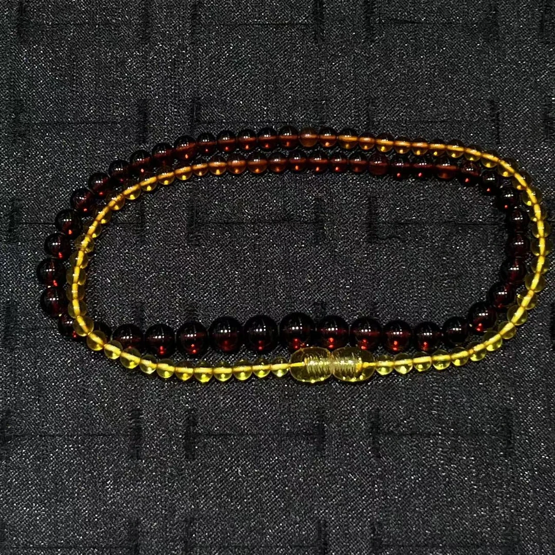 【菲菲】蜜蜡彩虹塔链@k