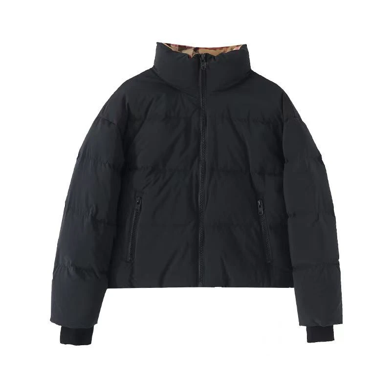 秋冬新款加厚保暖面包立领短款羽绒服10646