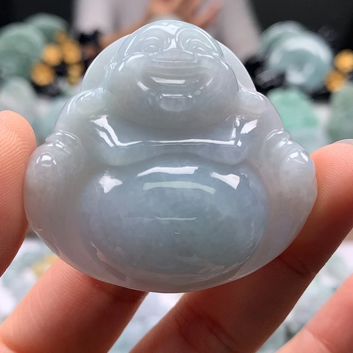 翡翠未镶嵌颈饰大佛福利卡厚11+