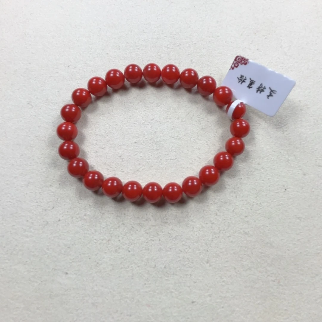 未镶嵌锦红7➕手串南红玛瑙
