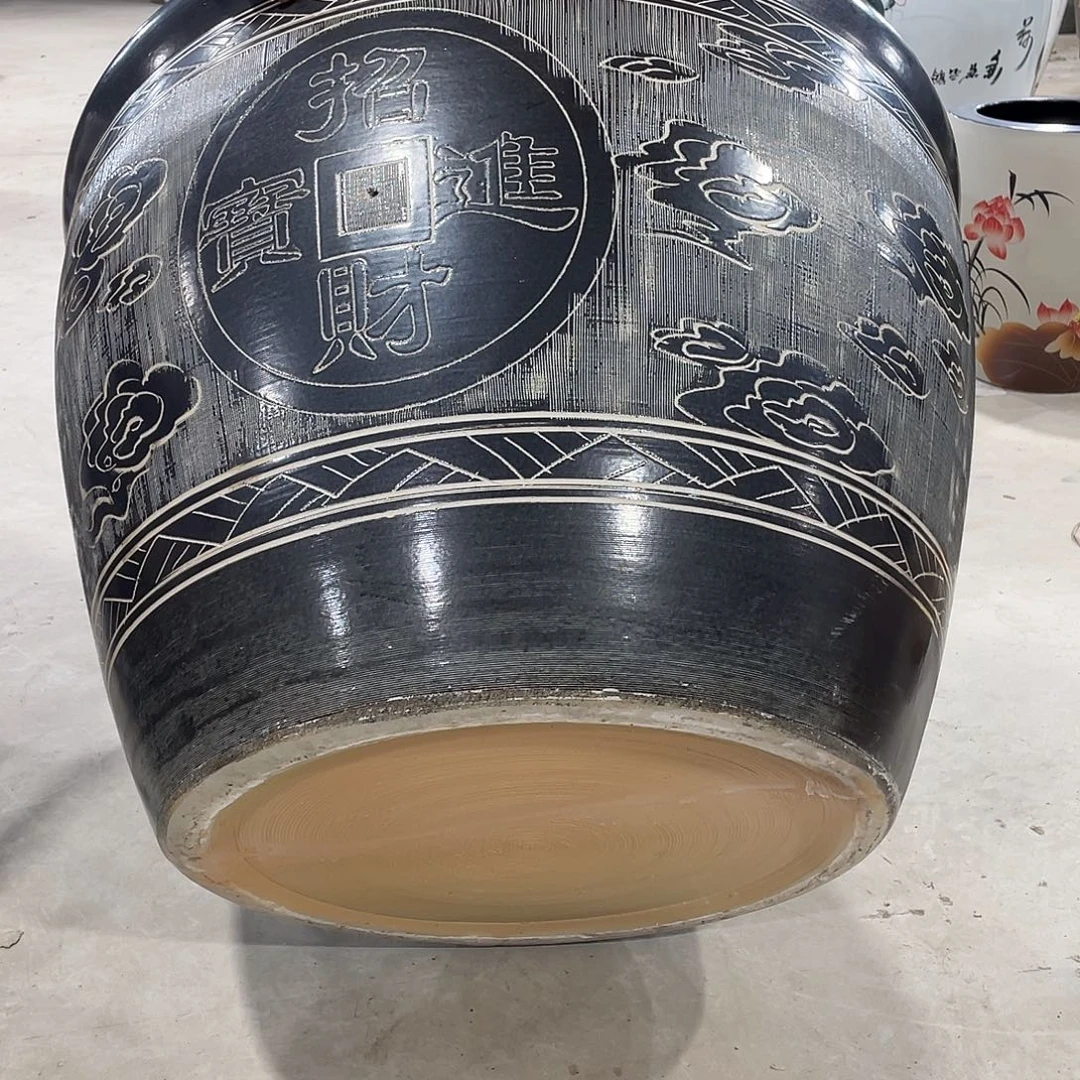 缸瓷器瓷器80高度55一对俩只