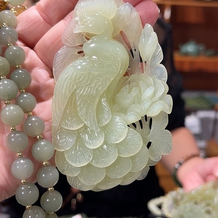 未镶嵌岫玉毛衣链