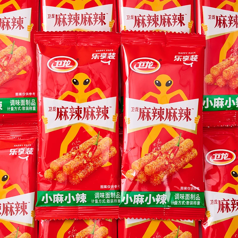卫龙辣条麻辣麻辣爆辣面筋辣棒怀旧小吃宿舍解馋麻辣小包休闲零食
