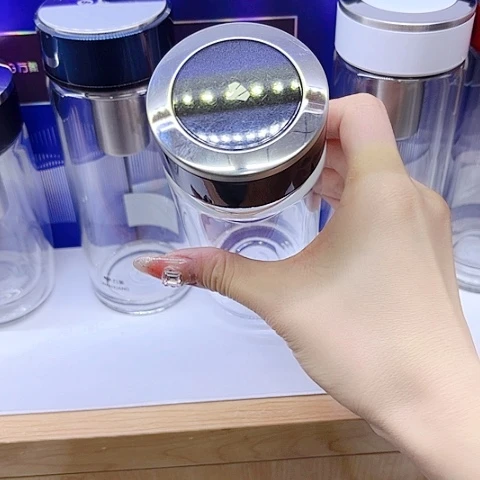 万象品牌玻璃U193，黑色380毫升单层