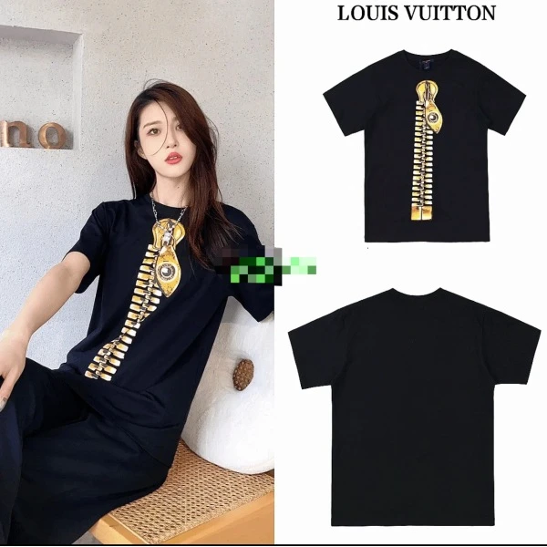 妃鱼/路易威登/100 %棉/T恤/95新/M一二九