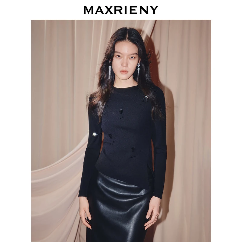 【KK专属】MAXRIENY【商场同款】2025秋针织衫