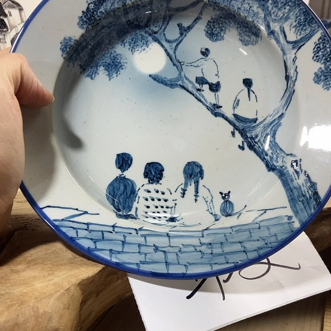 瑕疵 景德镇高温釉下彩餐具