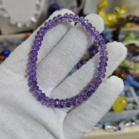 水晶手链未镶嵌天然未镶嵌紫水晶手串