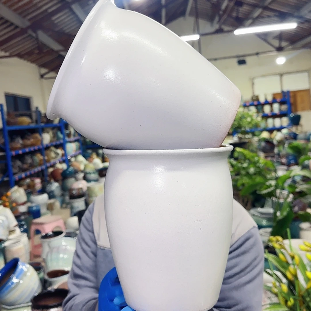 紫砂花盆高22口18