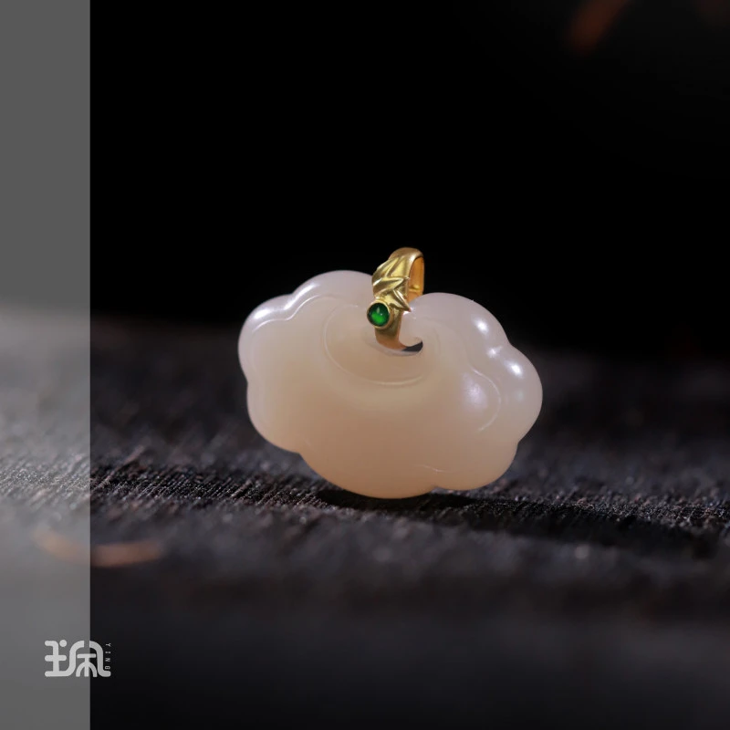 牵心|和田玉*吊坠不含链*18K金镶XYB24053089多样性发其一