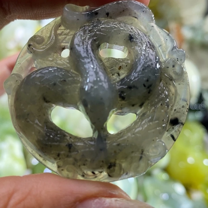 岫玉未镶嵌岫玉吊坠