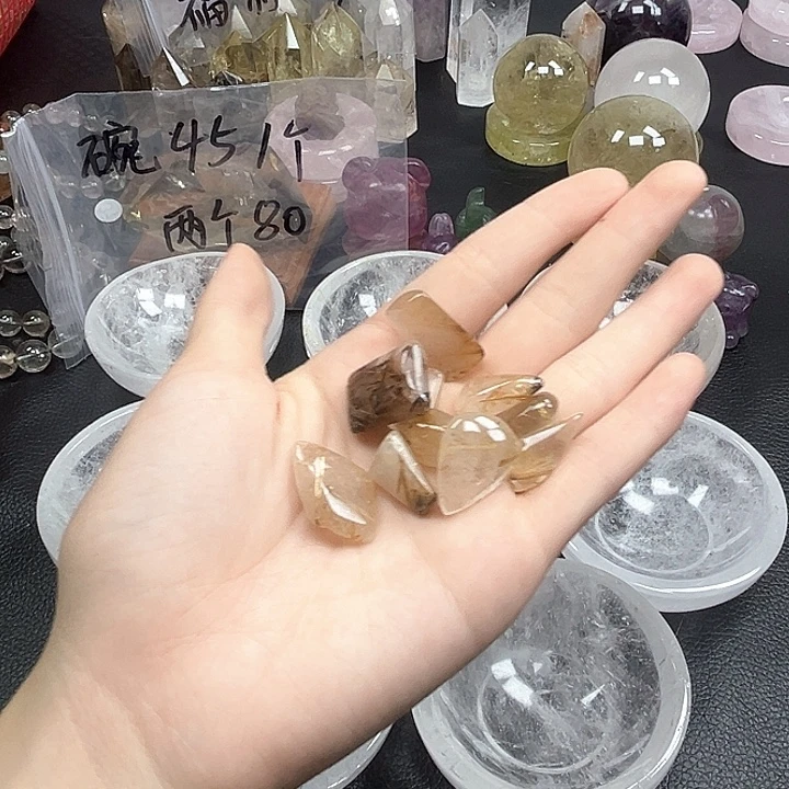 珠宝半成品未镶嵌紫晶65水晶石