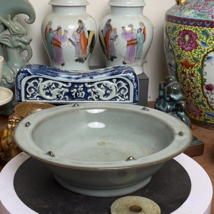 紫砂花瓶瓷器瓷器