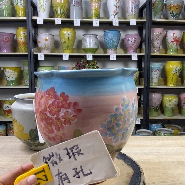 景德镇高温陶瓷花盆