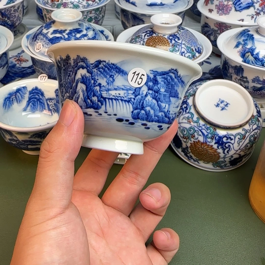 彦祖纯手工手绘茶具115